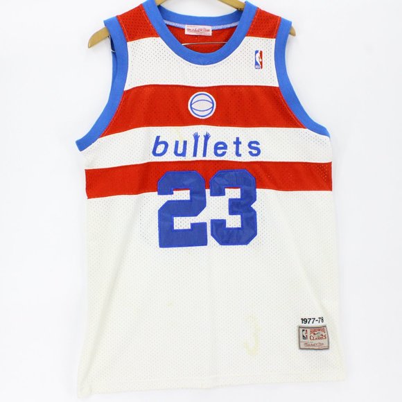 Vintage Mitchell & Ness Michael Jordan Washington Bullets #23 NBA Retro Jersey L - Picture 1 of 10
